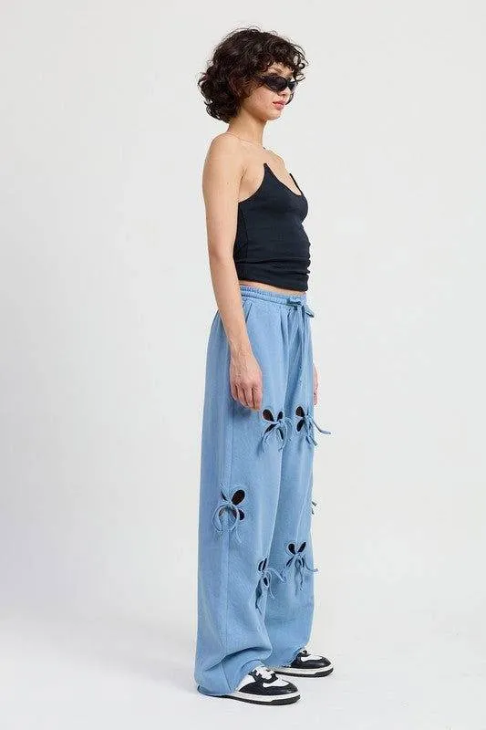 Emory Park French Terry Pants With Cutout Detail