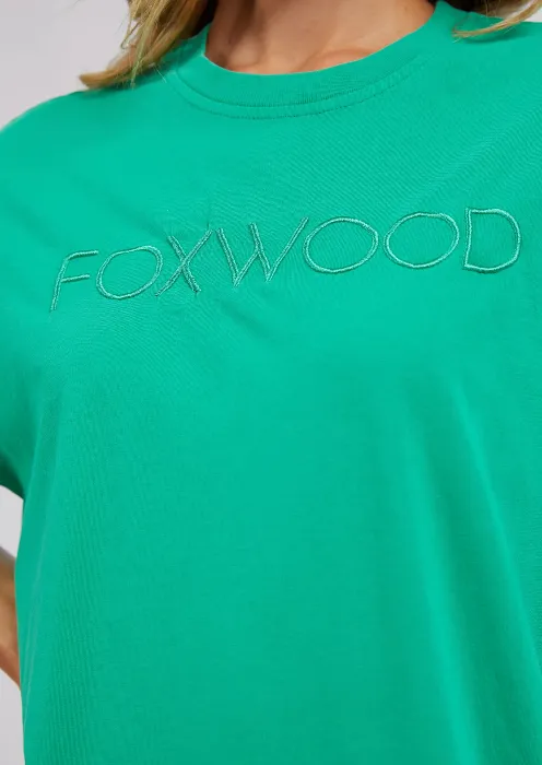 Foxwood Simplified Tee Dress - Bright Green