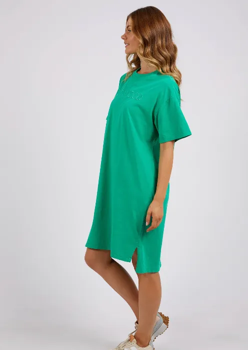 Foxwood Simplified Tee Dress - Bright Green