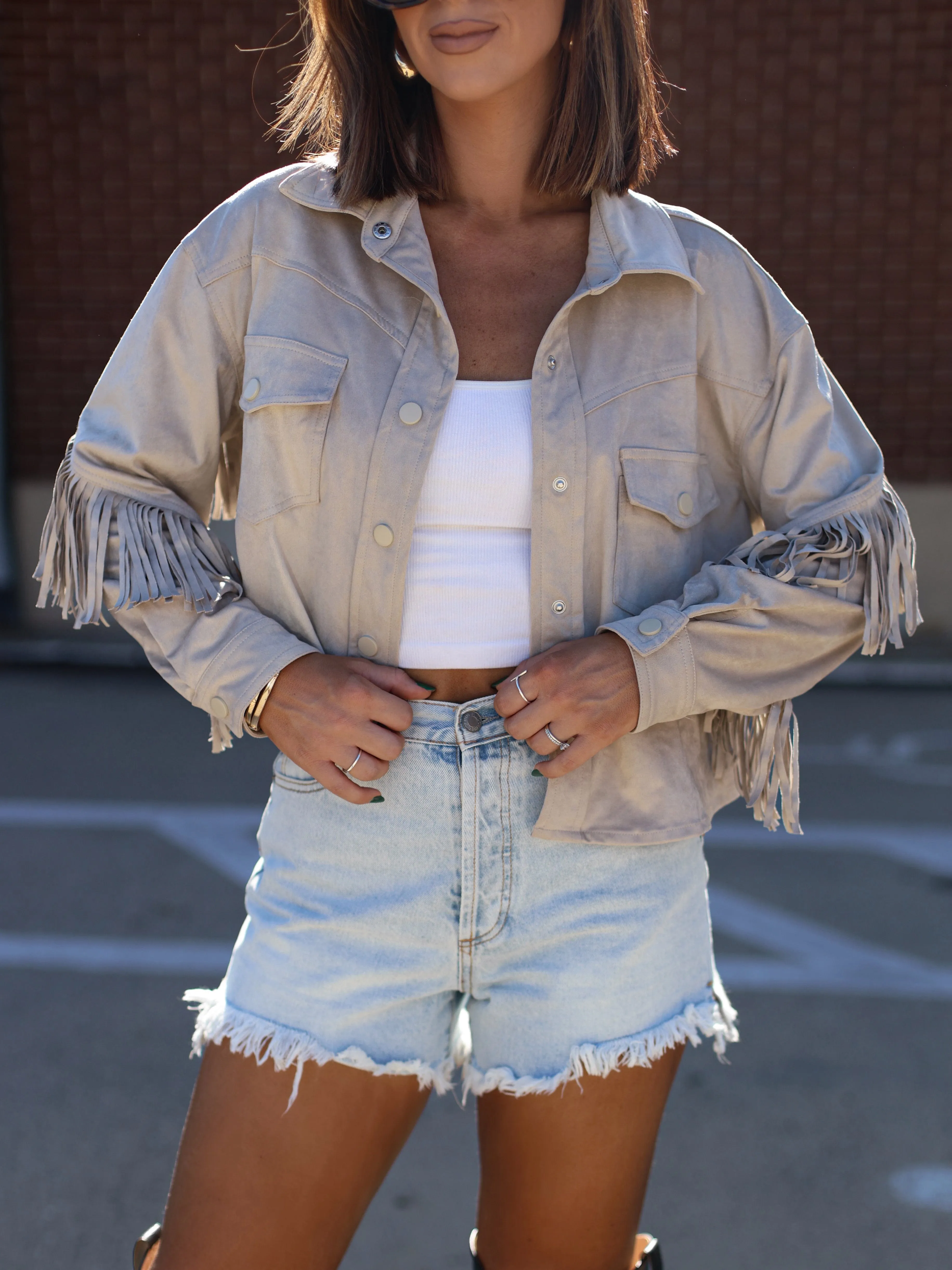 Fringe Suede Jacket