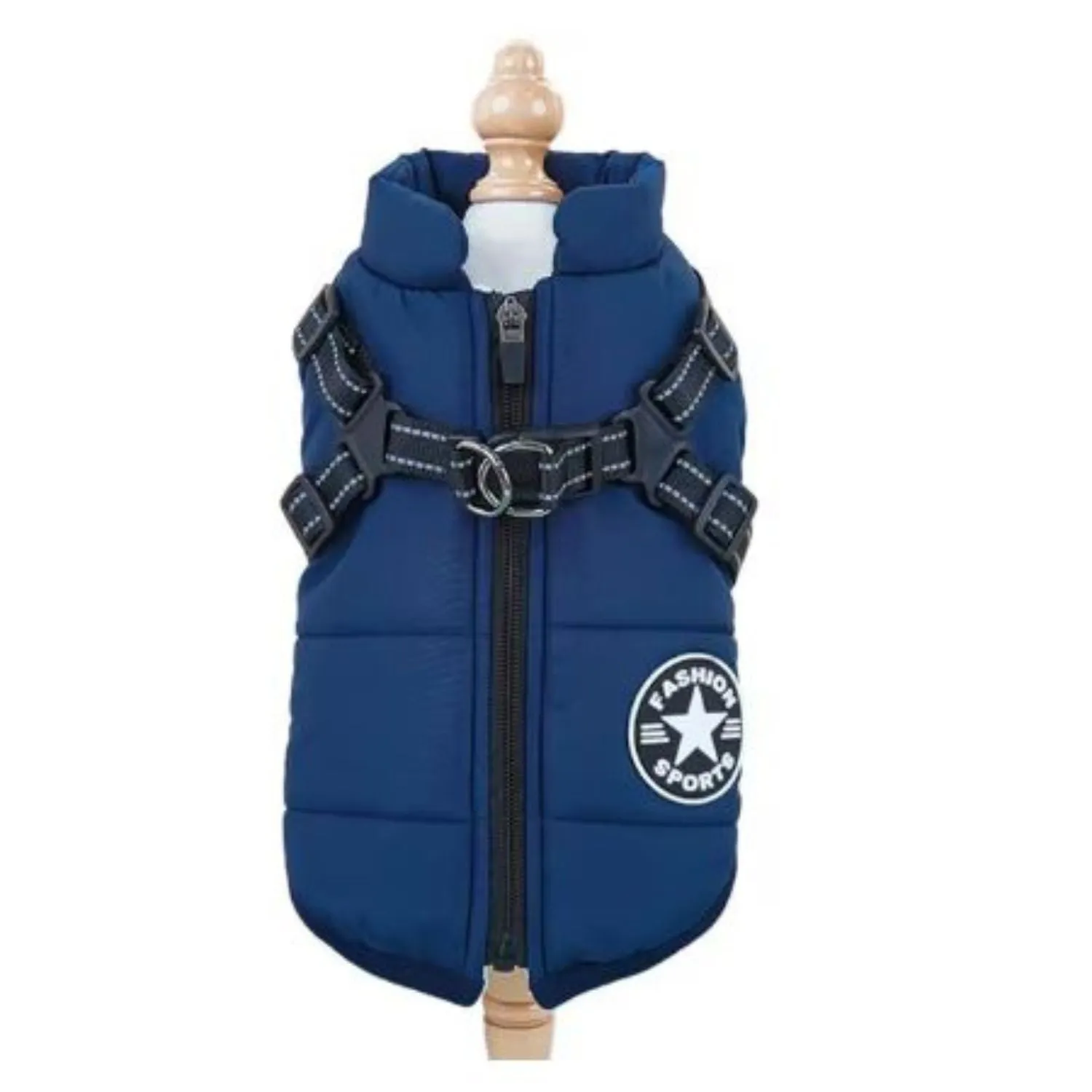 FrostGuard Winter Waterproof Frenchie Harness Jacket