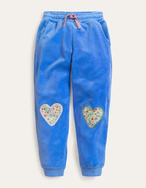 Fun Joggers-Blue Marl Hearts