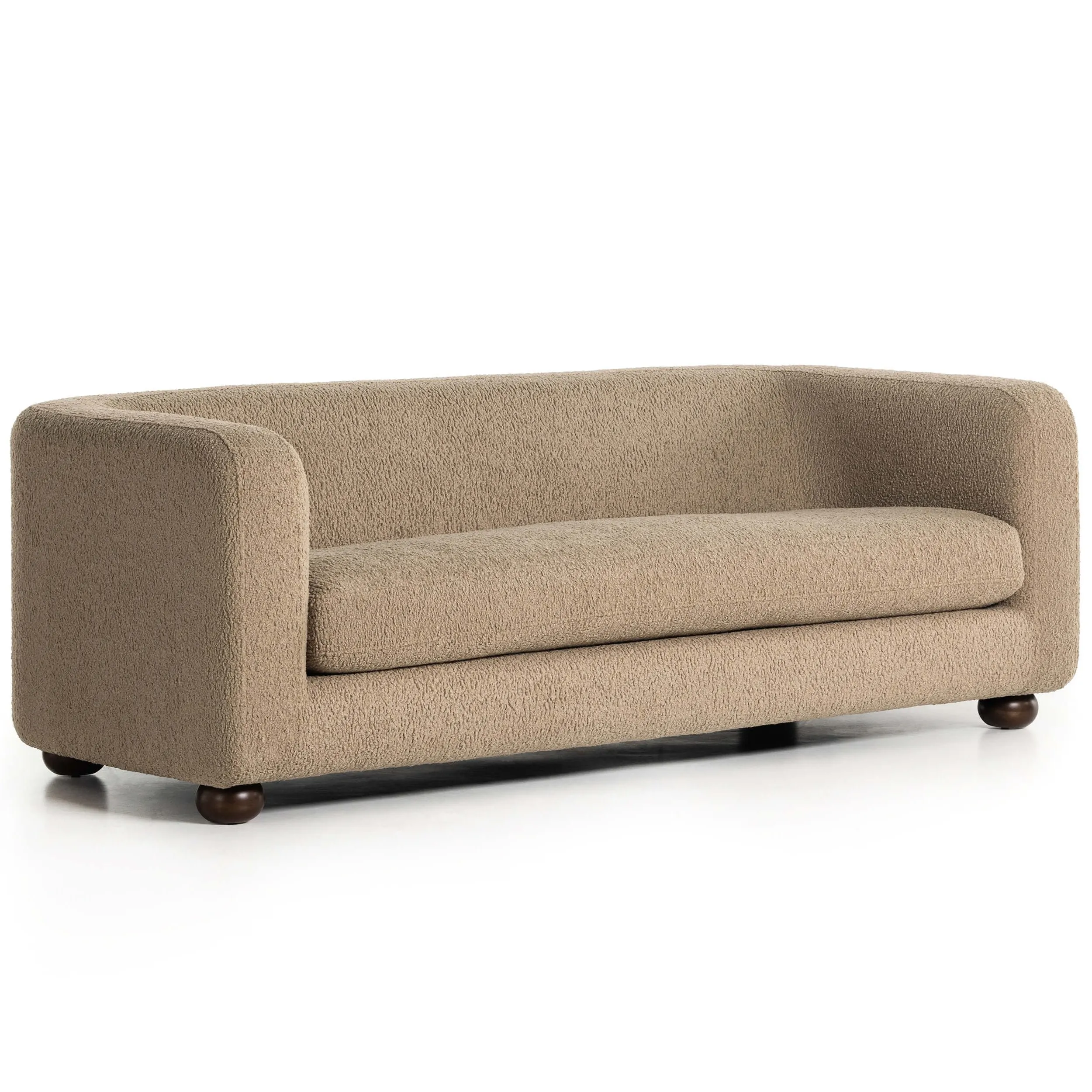 Gidget Sofa, Sheepskin Camel