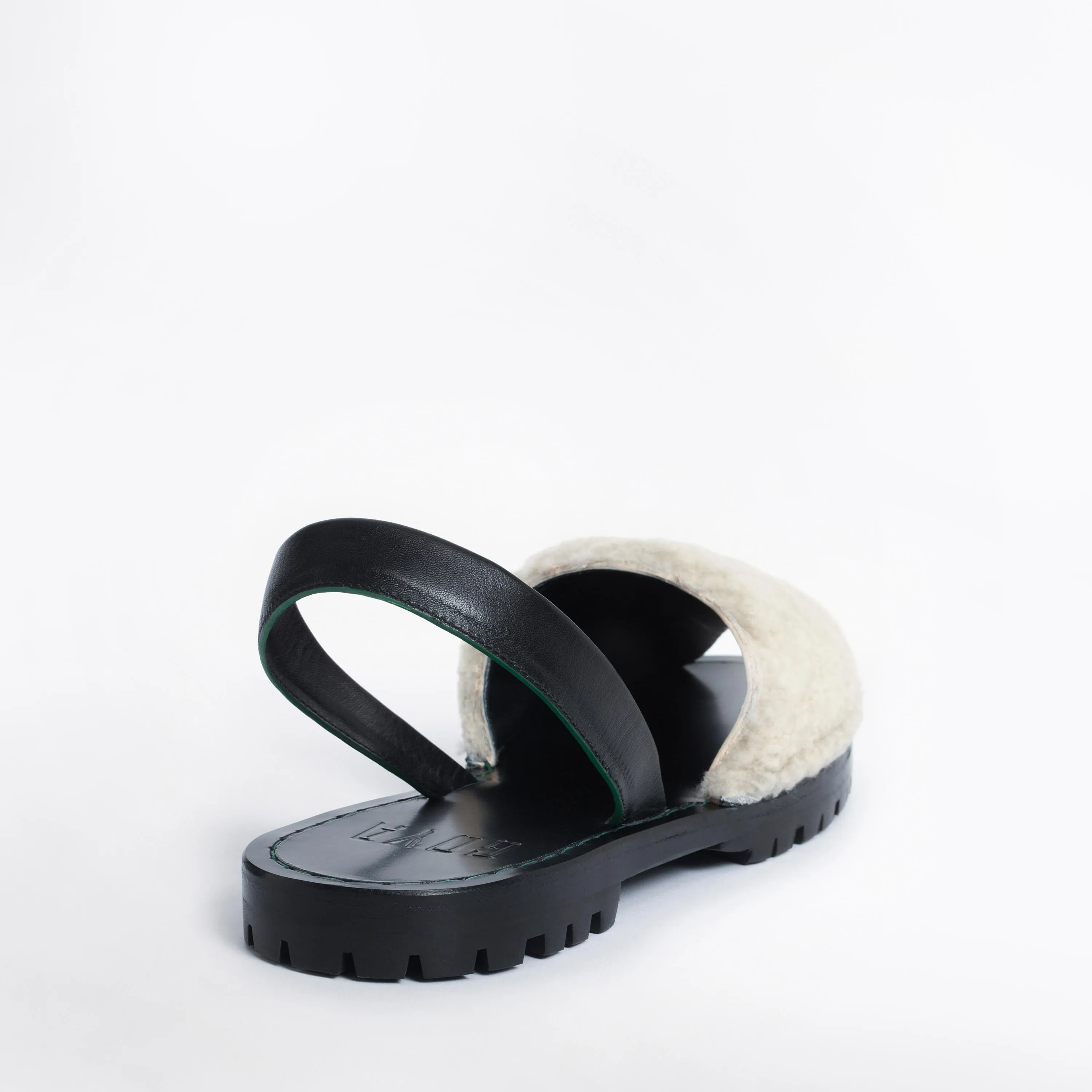 GOYA Crudo Shearling Sandals