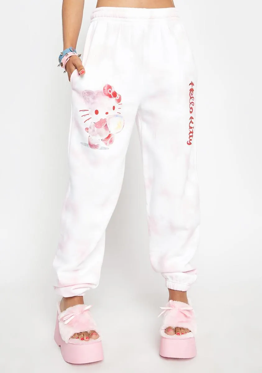 Hello Kitty Bubble Tie Dye Joggers