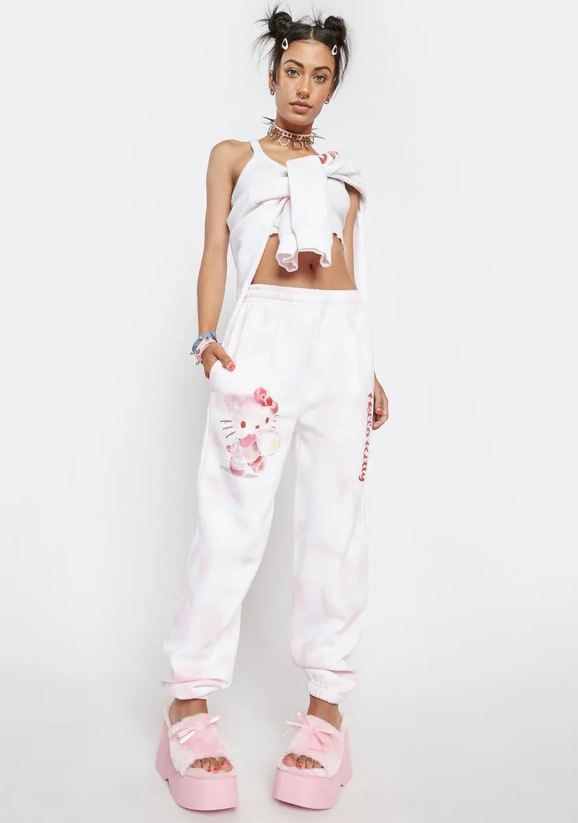 Hello Kitty Bubble Tie Dye Joggers