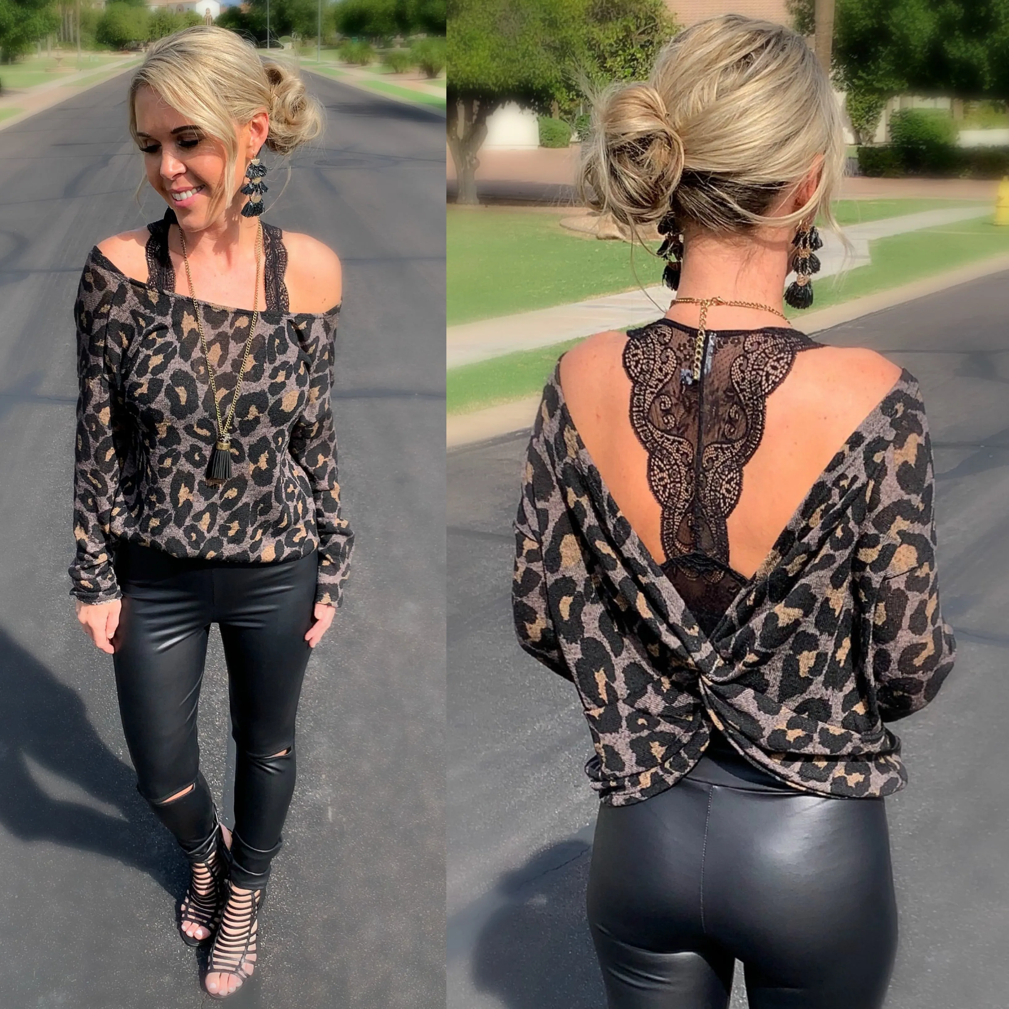 In My Wildest Dreams Brown Leopard Sweater