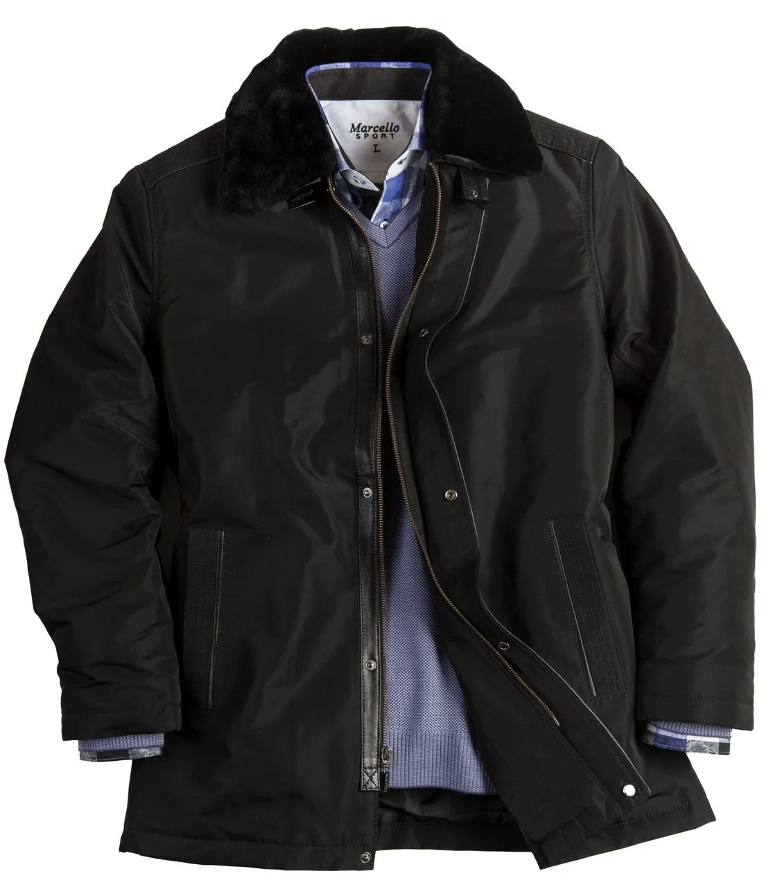 J267M Shearling Lined Water Resistant Mens Jacket