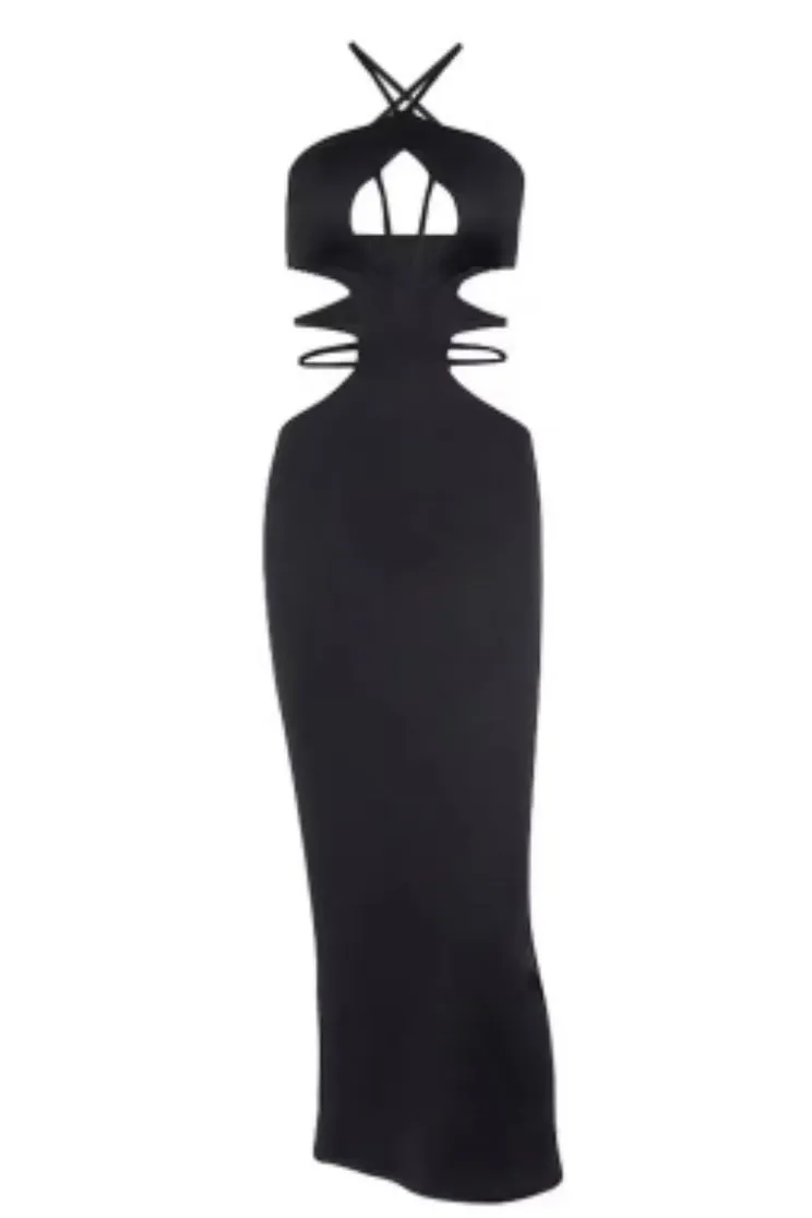 Jessica Bara Pammy Cut Out Midi Dress