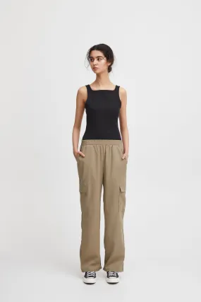 KECIA CARGO PANTS (KHAKI)