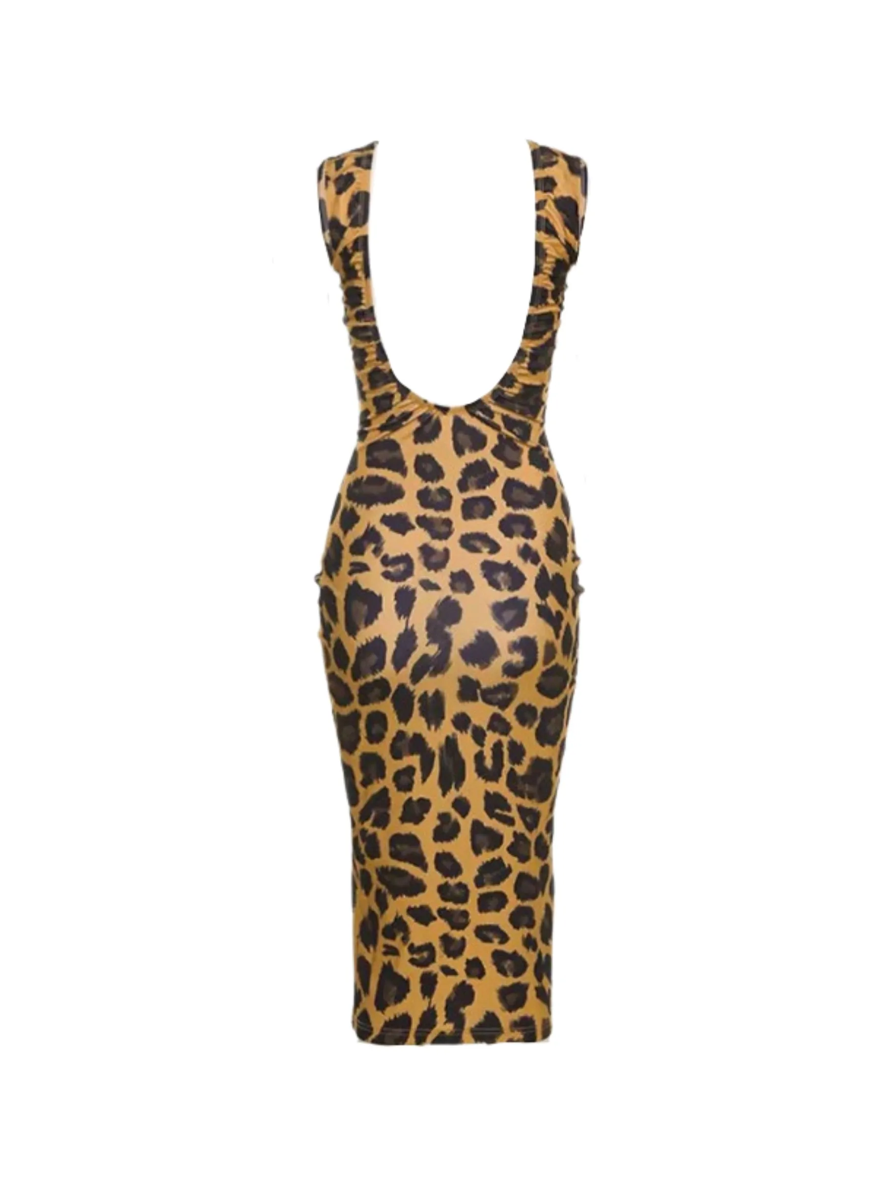 Kelley Leopard Midi Dress