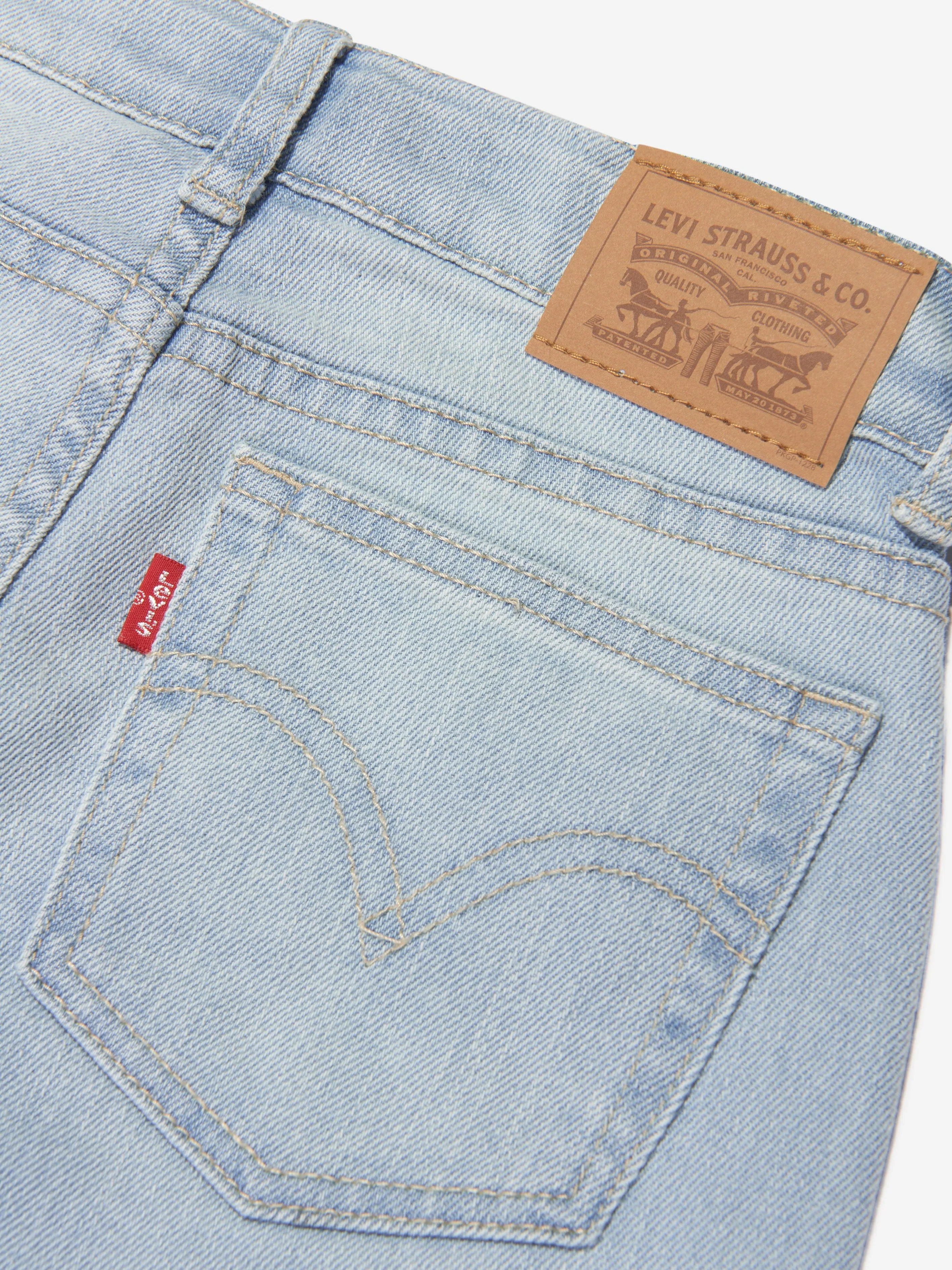 Levi's Wear Girls Mini Mom Jeans in Blue