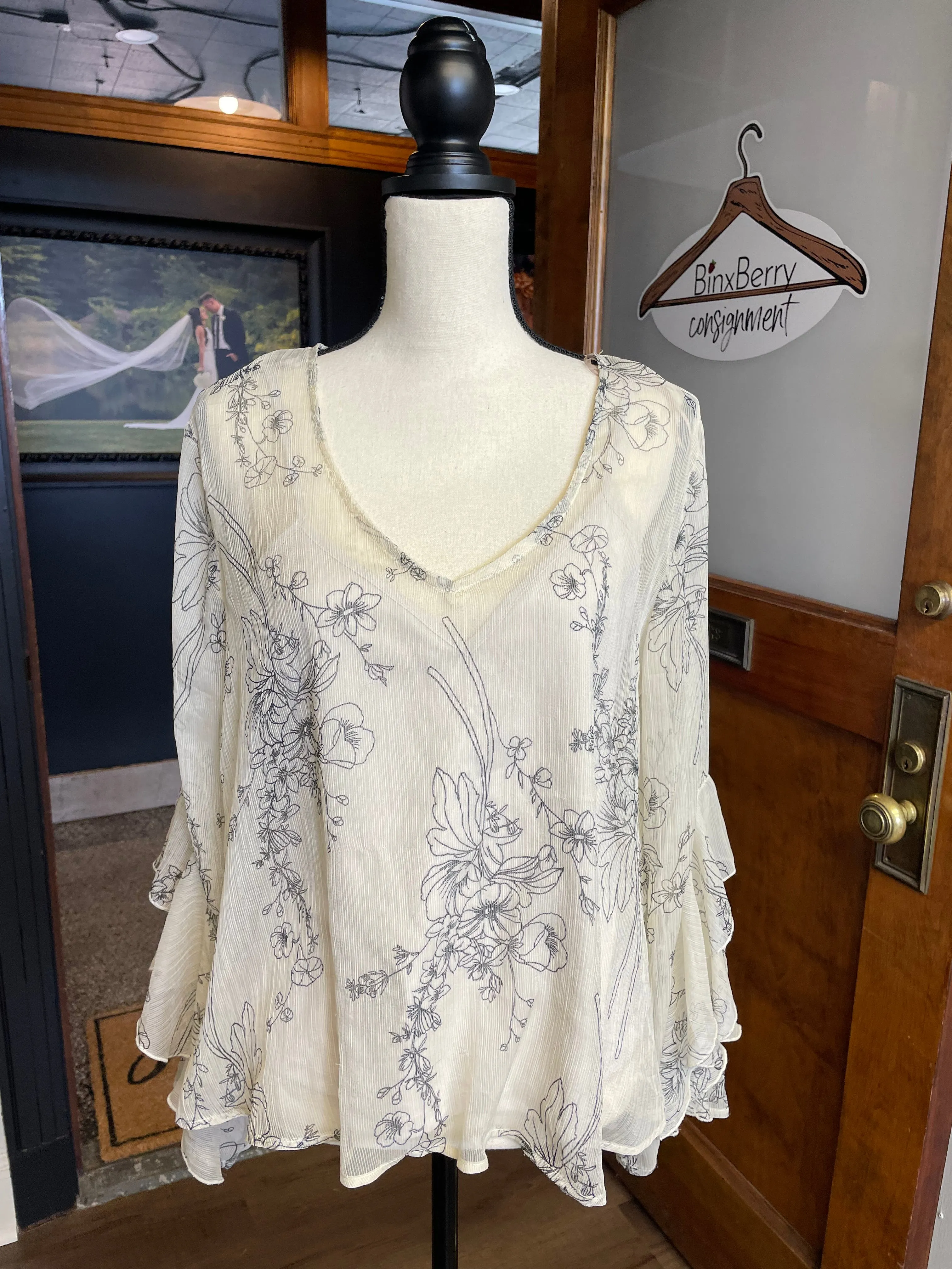 Lovestitch Floral Blouse with Cami (M)