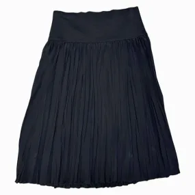 MARC CAIN ACCORDION PLEATED MIDI LINED NAVY SKIRT SIZE S