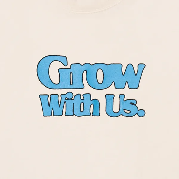 Market Grow With Us T-Shirt - Ecru