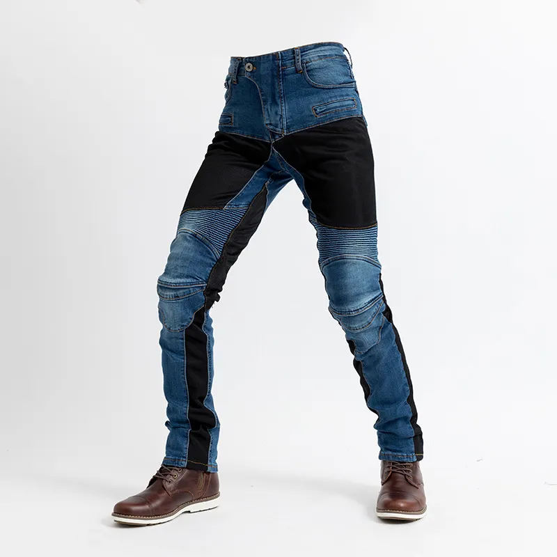 Men's Breathable Summer Motorcycle Jeans