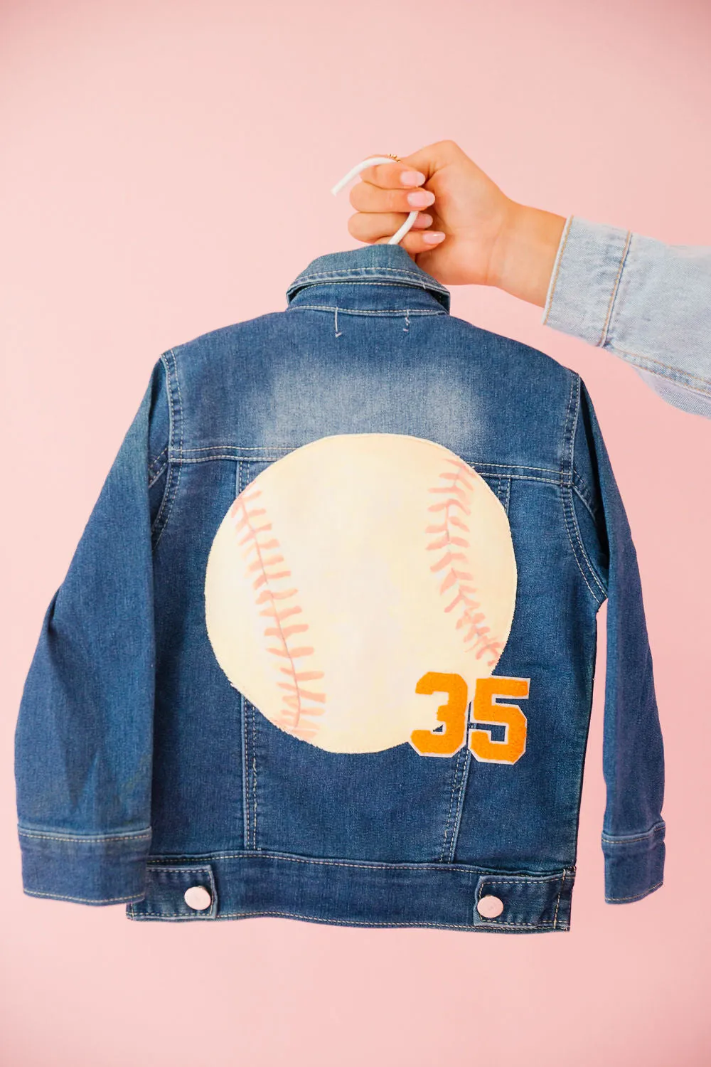 MINI KIDS CUSTOM BASEBALL NUMBER JACKET