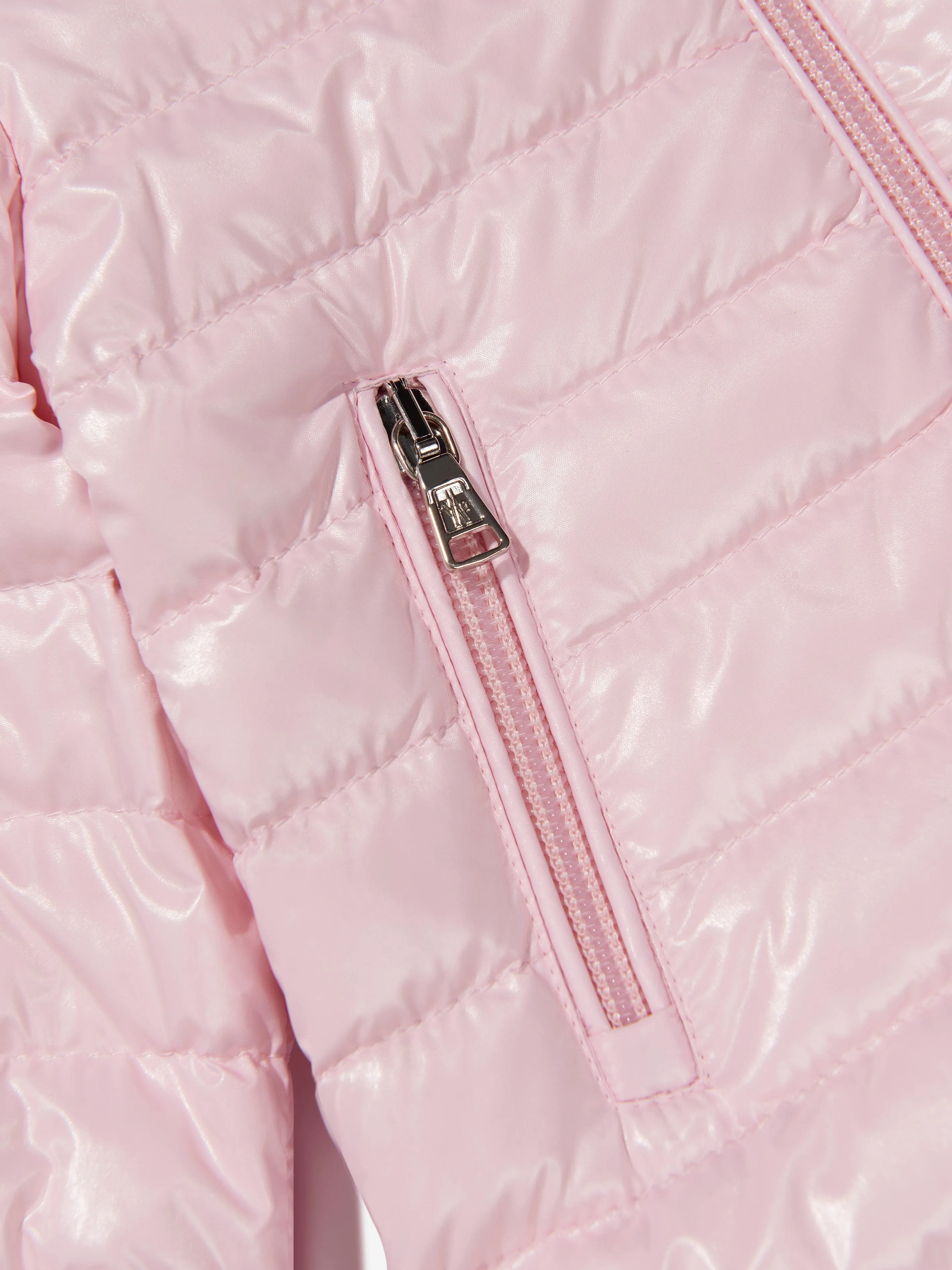 Moncler Enfant Baby Girls Down Padded Paulas Jacket in Pink