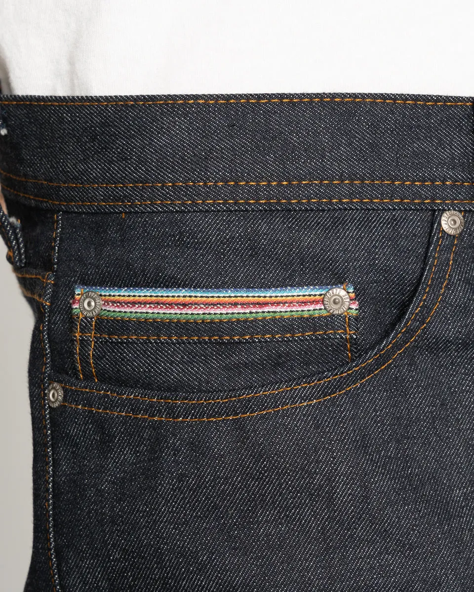 Naked & Famous Denim Weird Guy Regular Tapered Mens Jeans - Dia De Los Muertos Selvedge