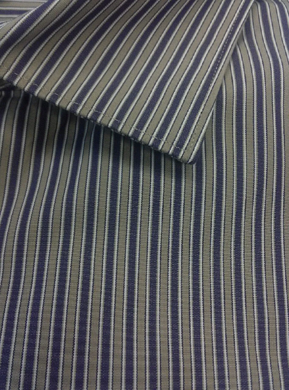 New- Banana Republic Purple Stripe-Slim Fit- Dress/Fashion Shirt- size XL (17-17.5)