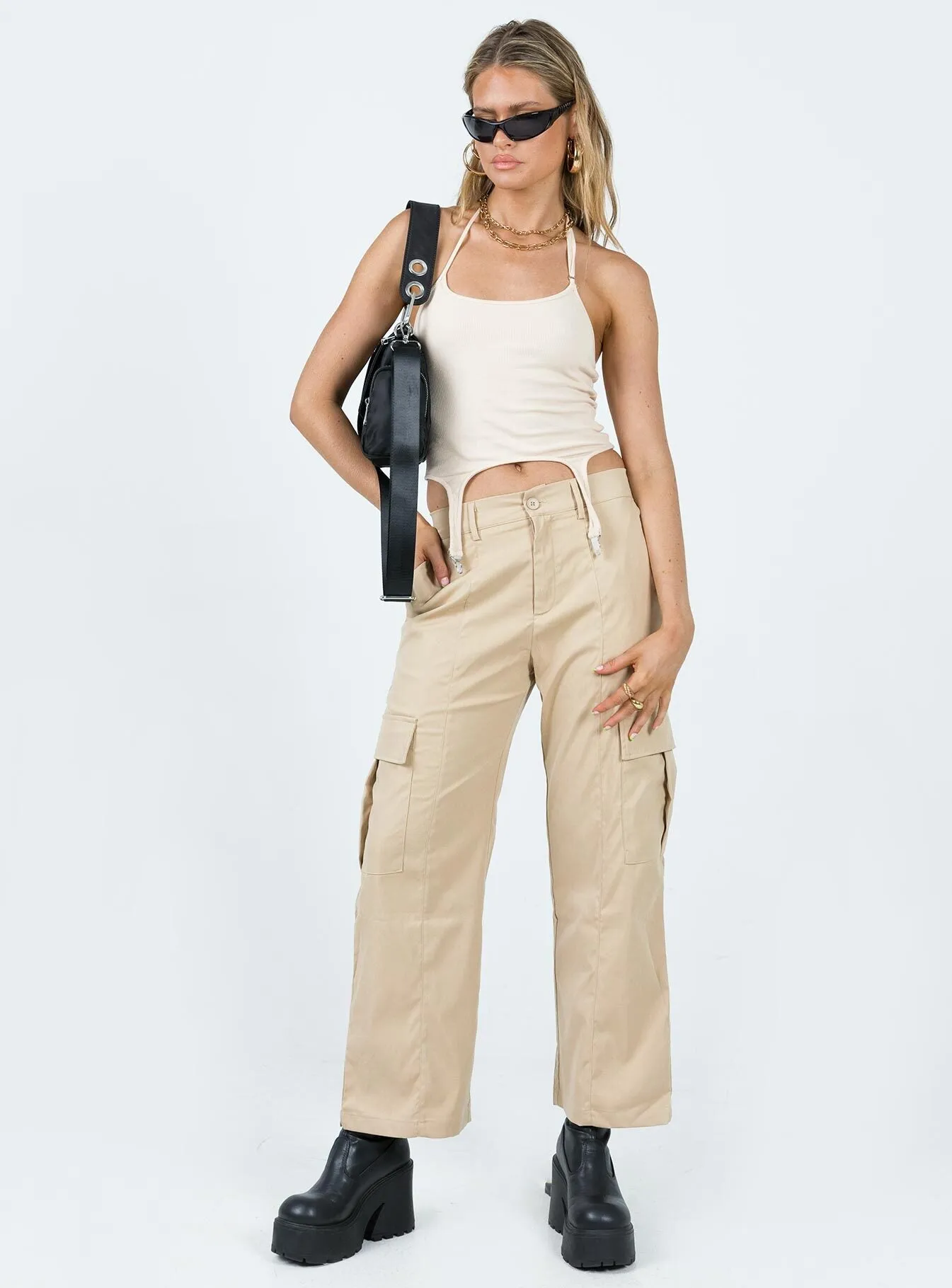 Nichols Cargo Pants Beige