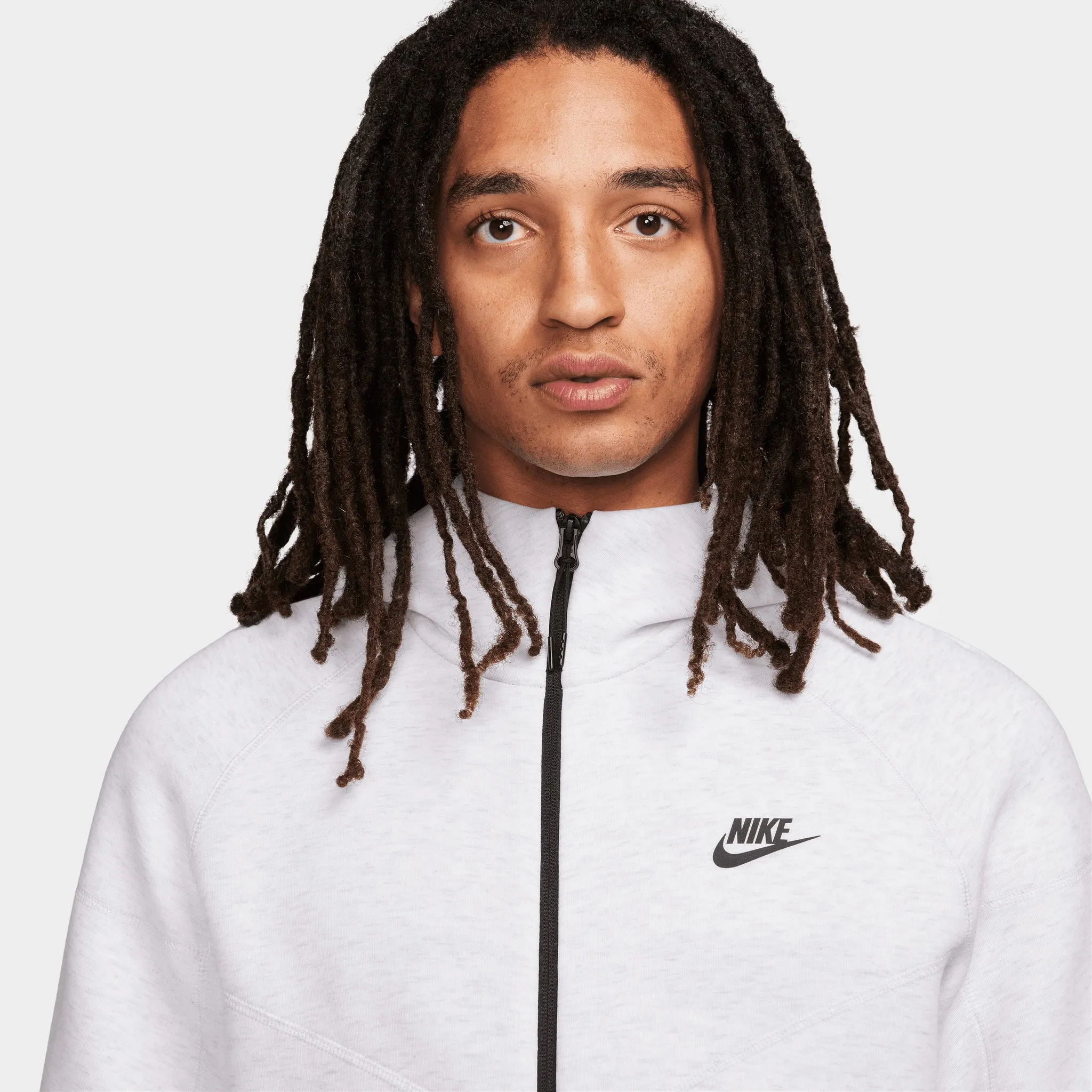 Nike Sportswear Tech Fleece Windrunner Full Zip Hoodie Birch Heather / Black