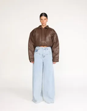 Paloma Bomber Jacket (Chocolate)