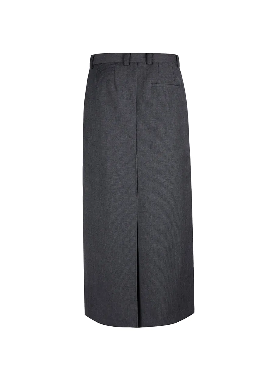 Pants / JNBY Extra Long Wide Leg Wool Pants