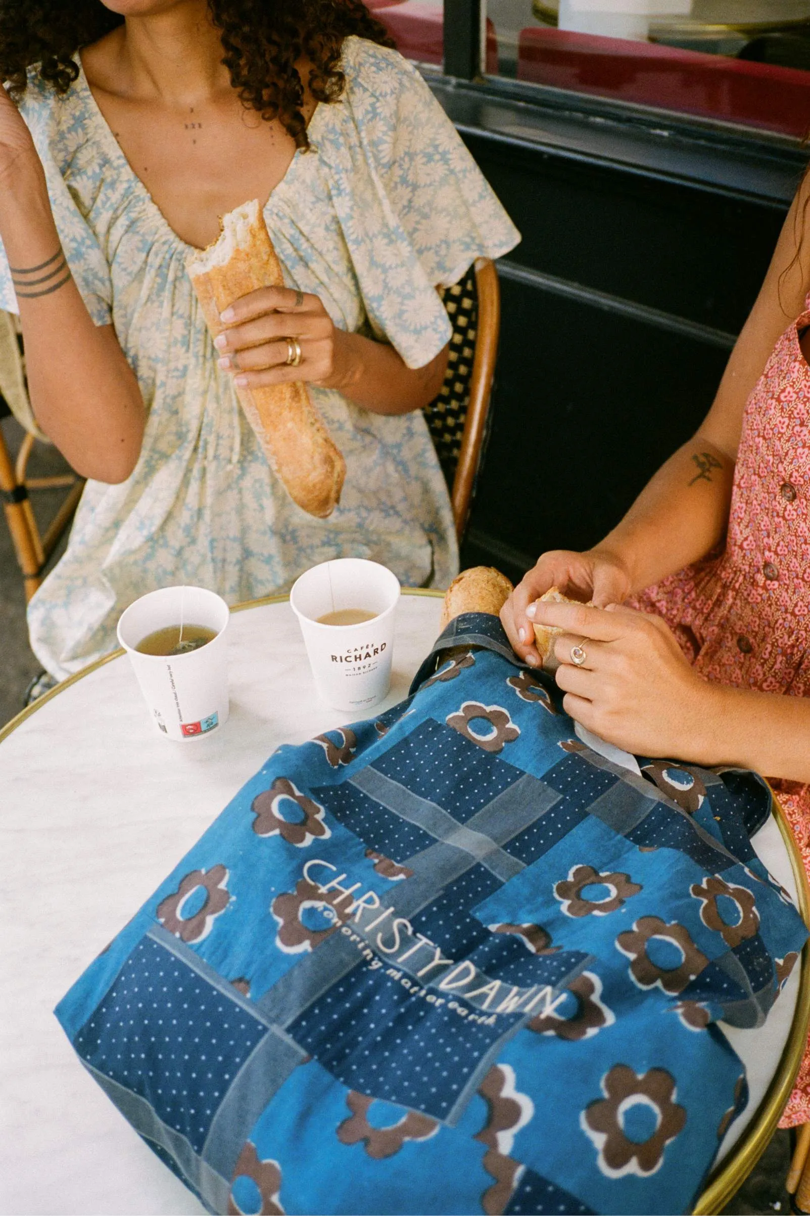 Patchwork Market Bag | Indigo Blues