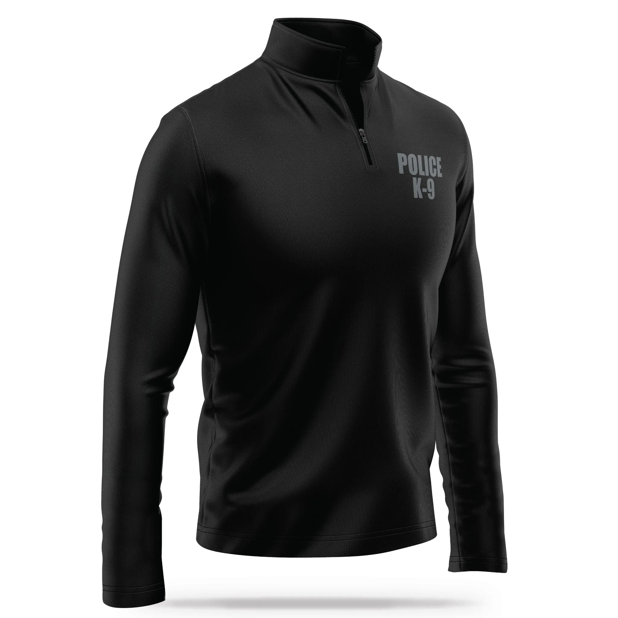 [POLICE K9] Performance Quarter Zip Jacket [BLK/GRY]