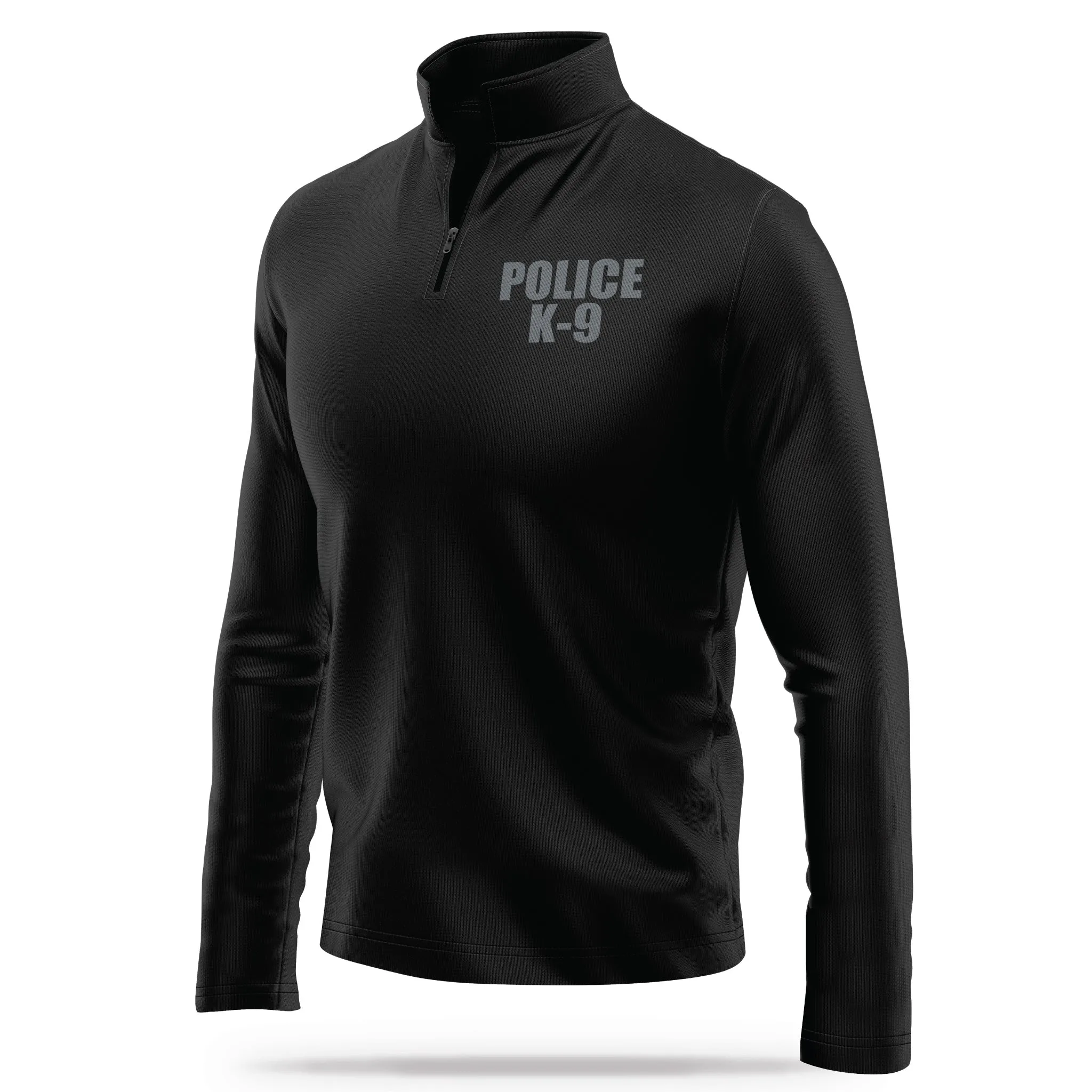 [POLICE K9] Reflective Performance Quarter Zip Jacket [BLK/REF]