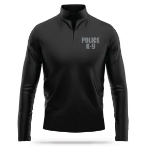 [POLICE K9] Reflective Performance Quarter Zip Jacket [BLK/REF]