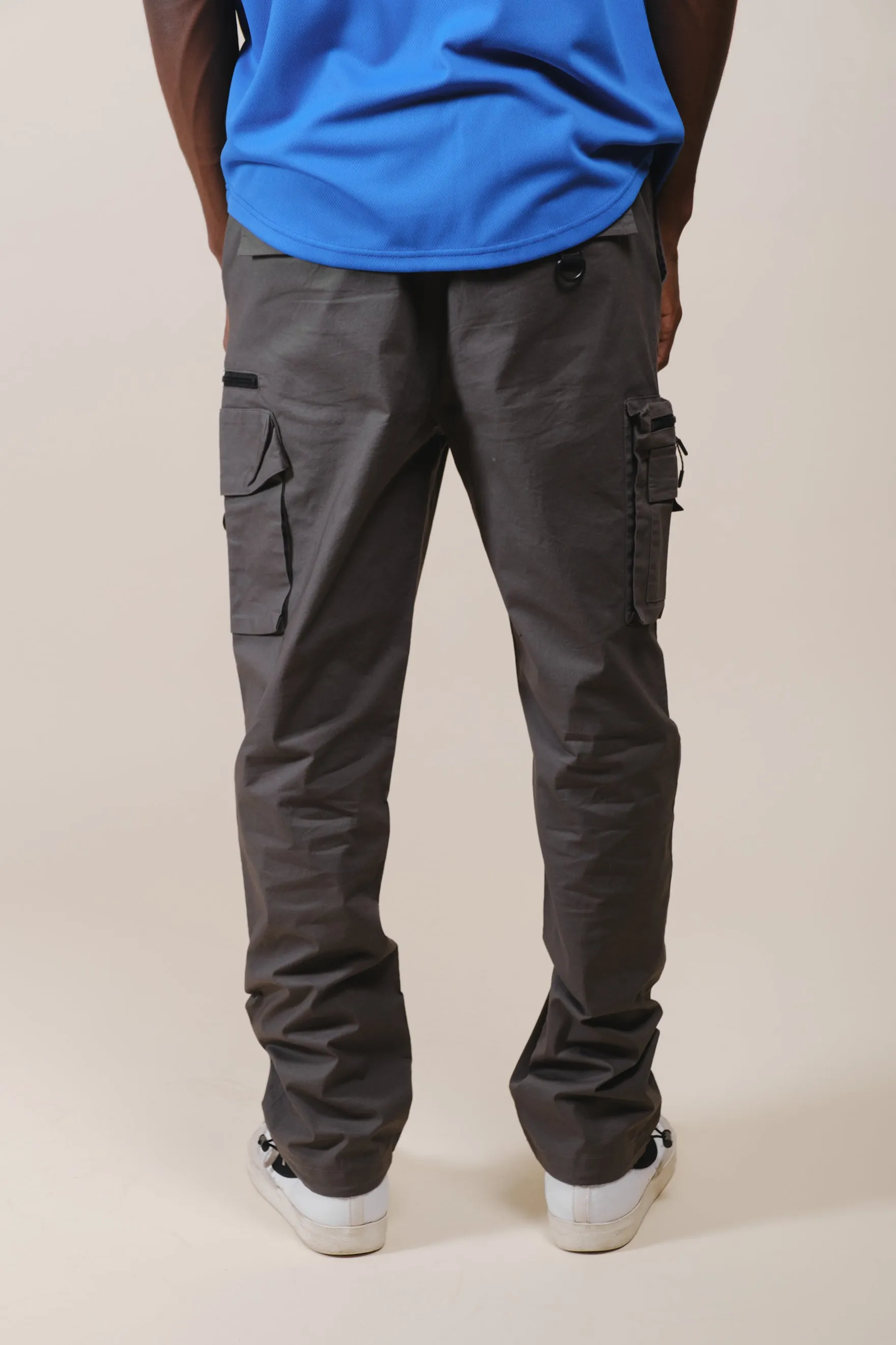 Poplin Zip Cargo Pocket Pant