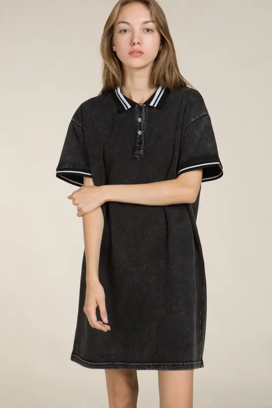 Preppy Polo Shirt Dress by POL