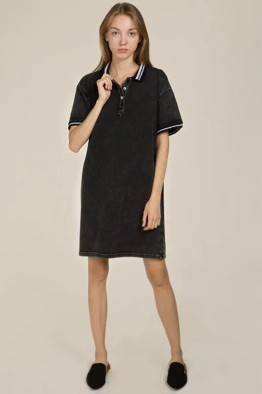 Preppy Polo Shirt Dress by POL