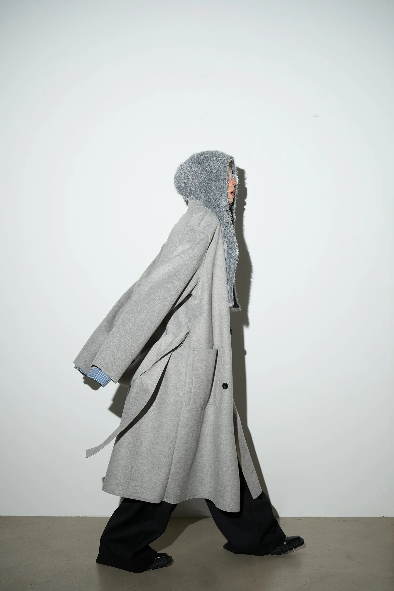 QS176B wool long coat