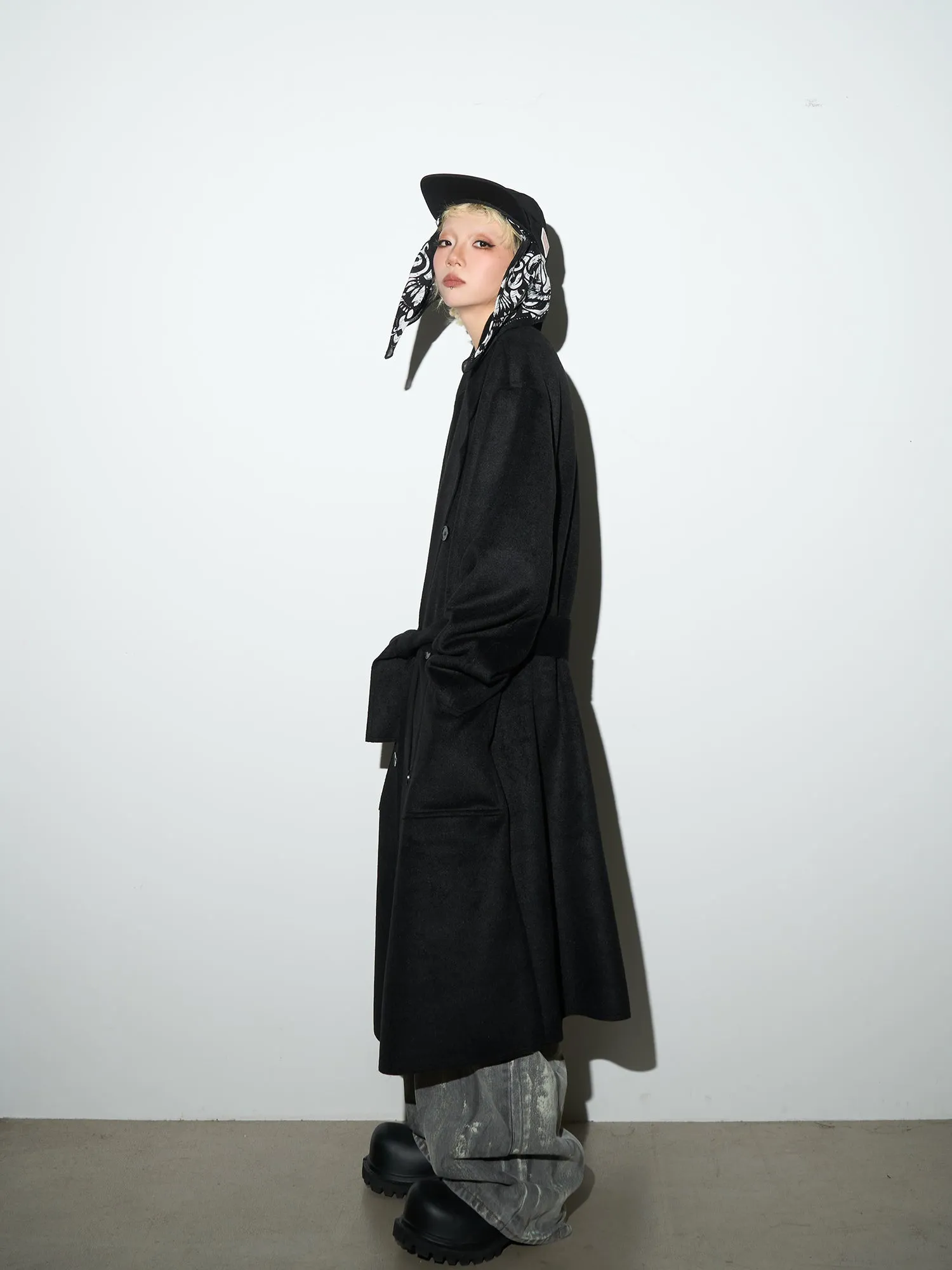 QS176B wool long coat