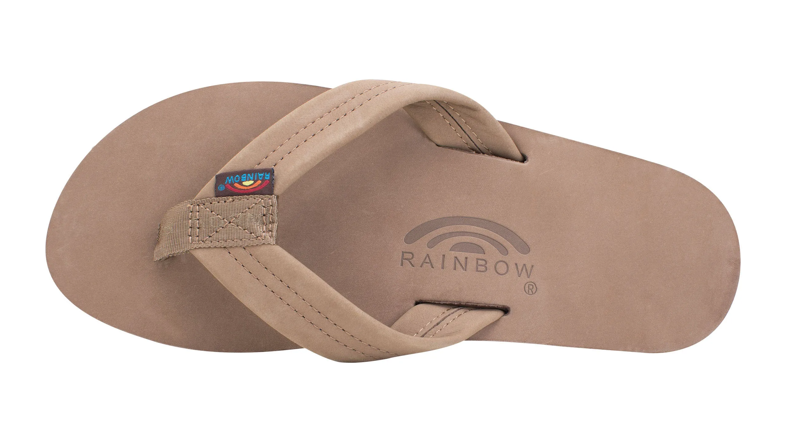 Rainbow Single Layer Leather Womens Sandal