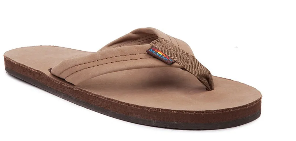 Rainbow Single Layer Leather Womens Sandal