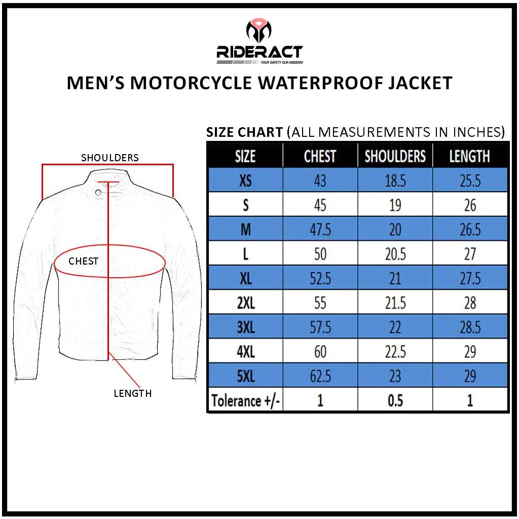 RIDERACT® Stellar Waxed Cotton Textile Waterproof Motorcycle Jackets