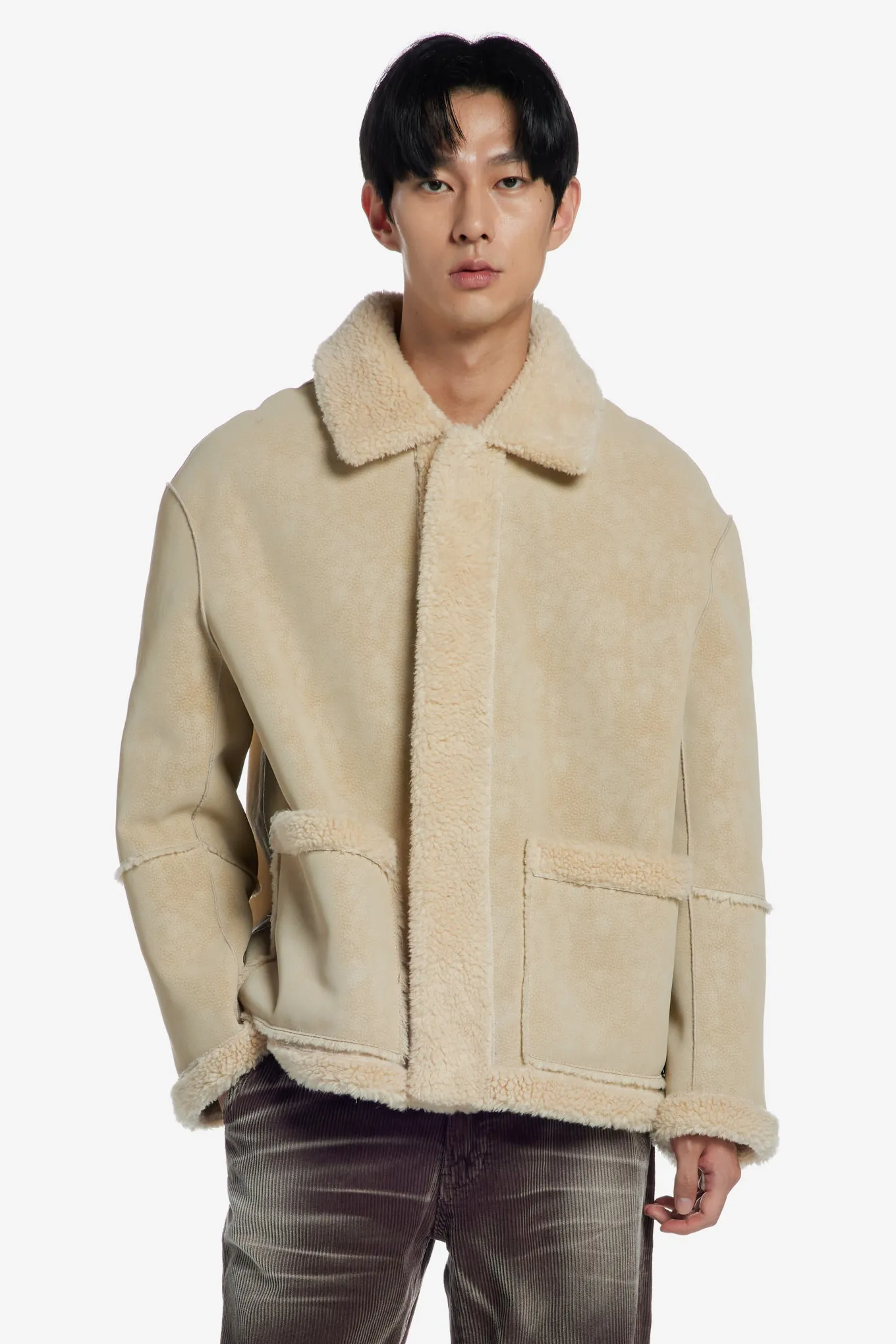 SHEARLING POCKET JACKET