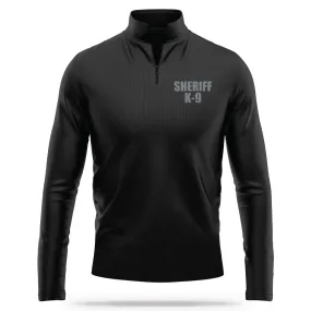 [SHERIFF K9] Reflective Performance Quarter Zip [BLK/REF]