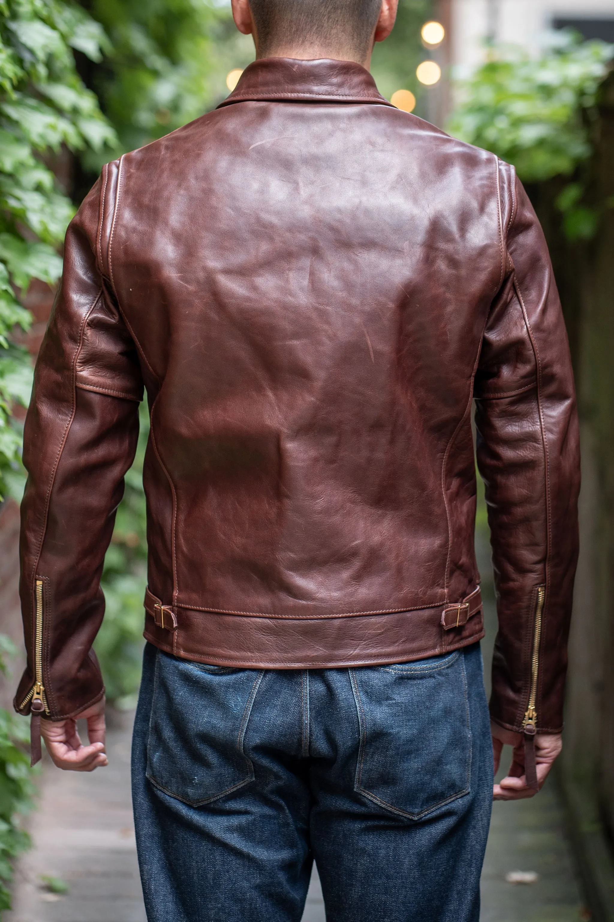 Simmons Bilt x Franklin & Poe Citywide Jacket - Japanese Brown Horsehide Leather