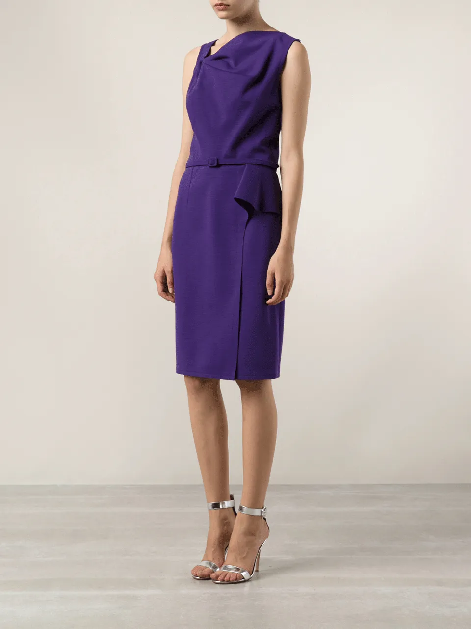 Slim Fit Dress With Belt