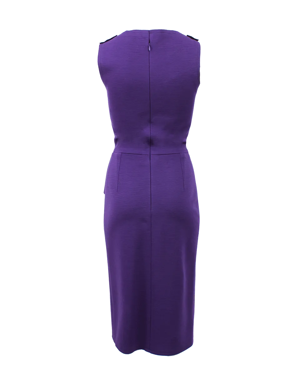 Slim Fit Dress With Belt