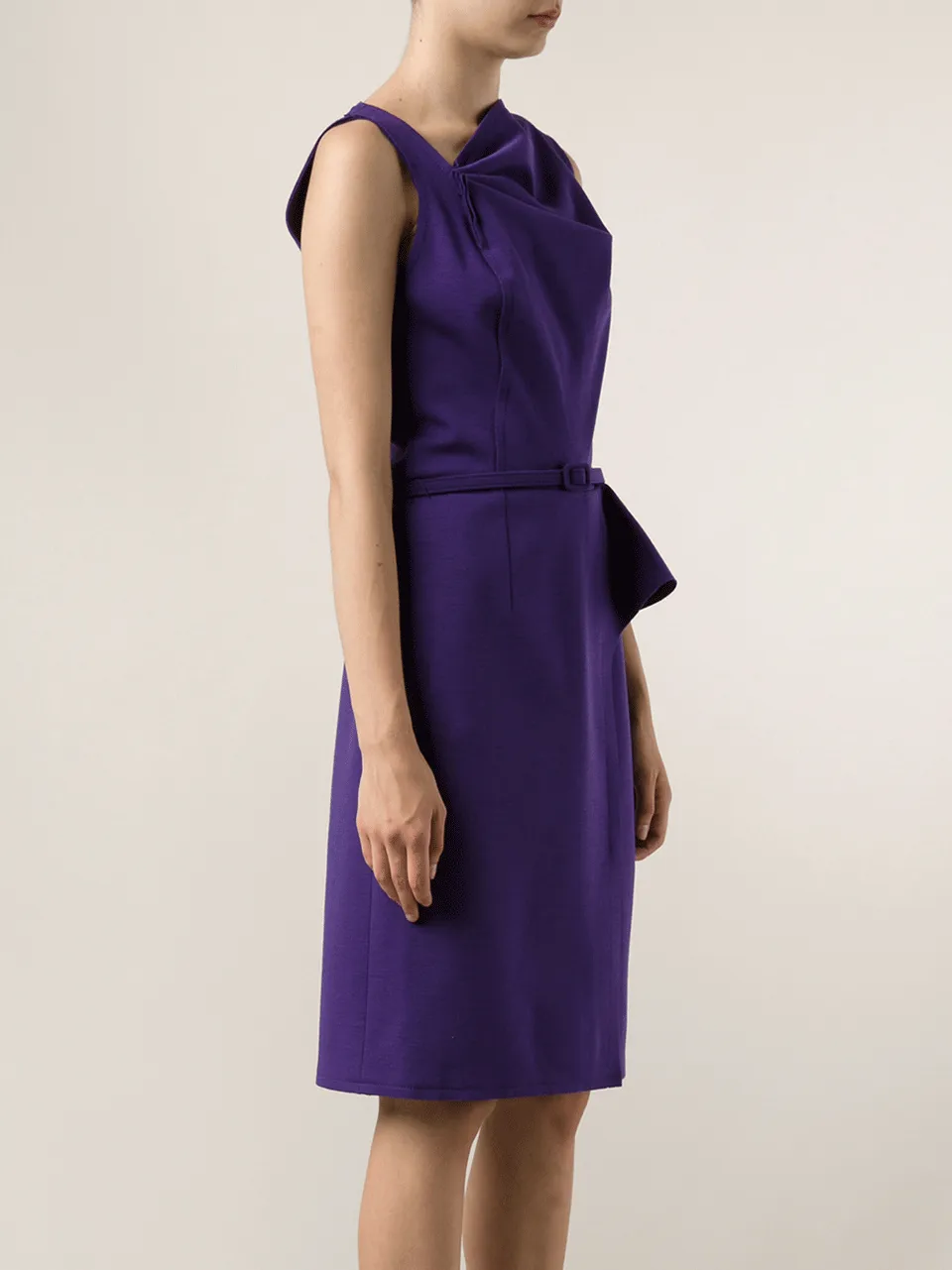 Slim Fit Dress With Belt