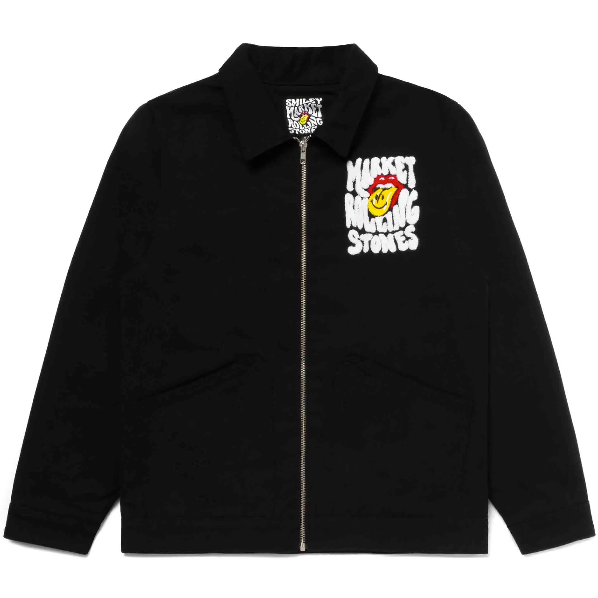 Smiley Market Rolling Stones Chenille Garage Jacket