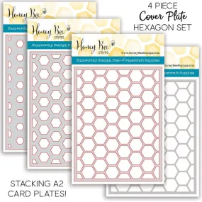 Stacking Hexagon Cover Plates - Set of 4 Honey Cuts