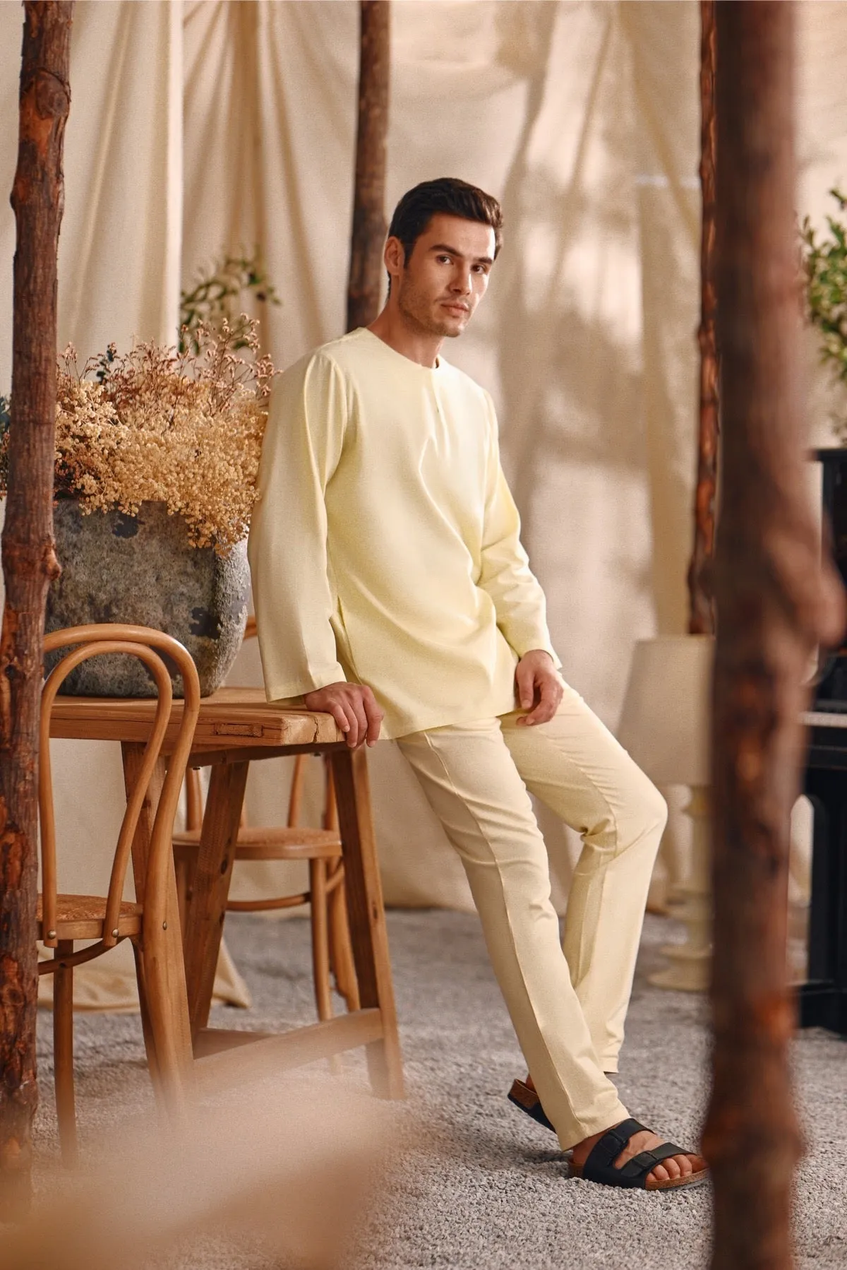 The Perfect Men Slim Fit Pants - Baby Yellow