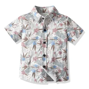 Toddler/Kid Boy's Floral Dress Shirt